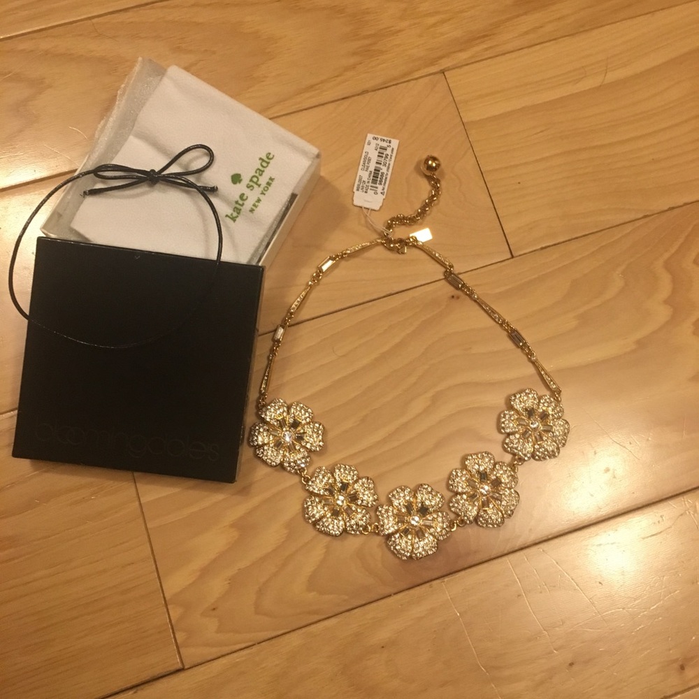 Kate Spade Pave Posy necklace